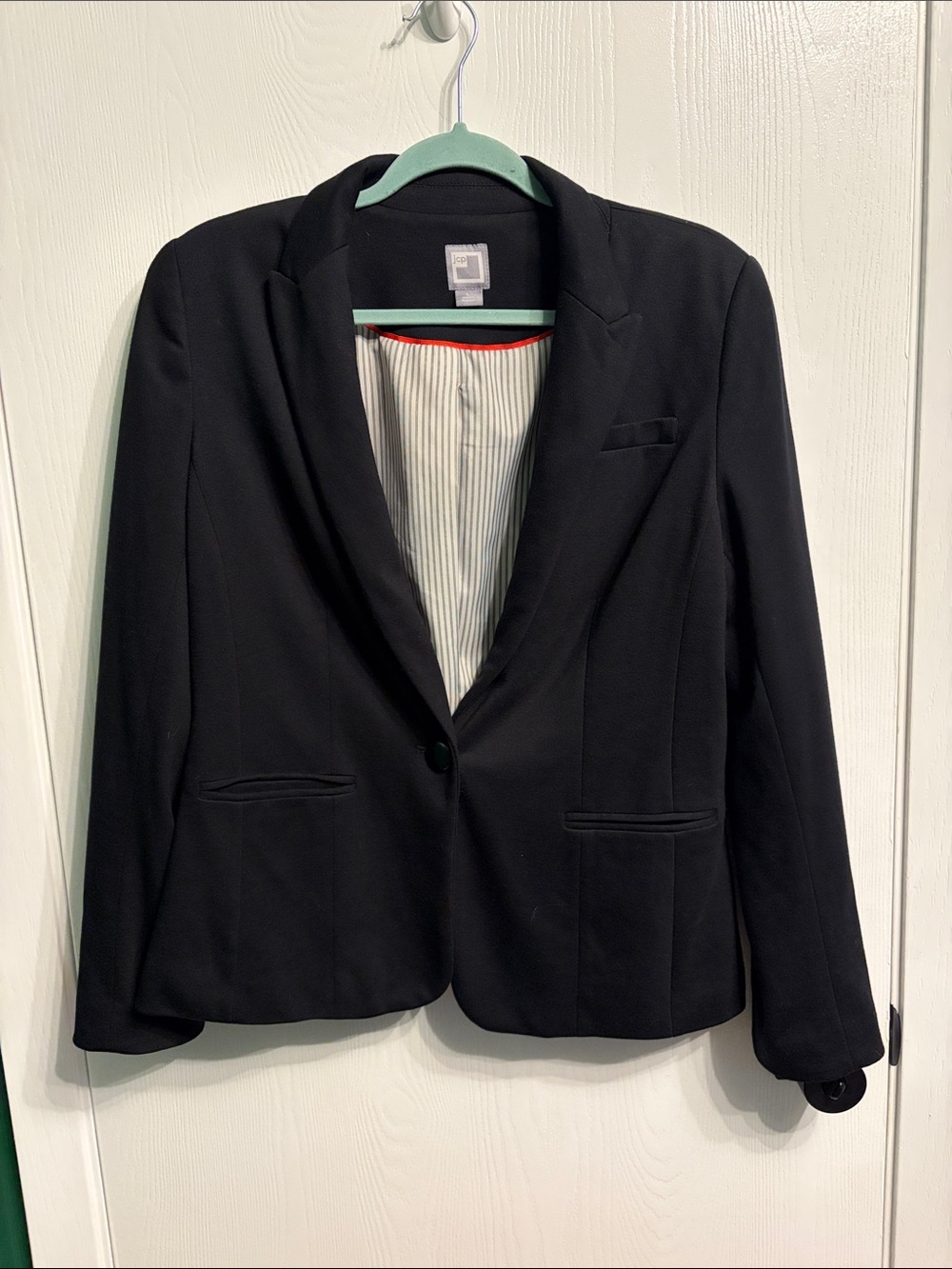 Jcp Classic Black Single-Button Women's Blazer size large